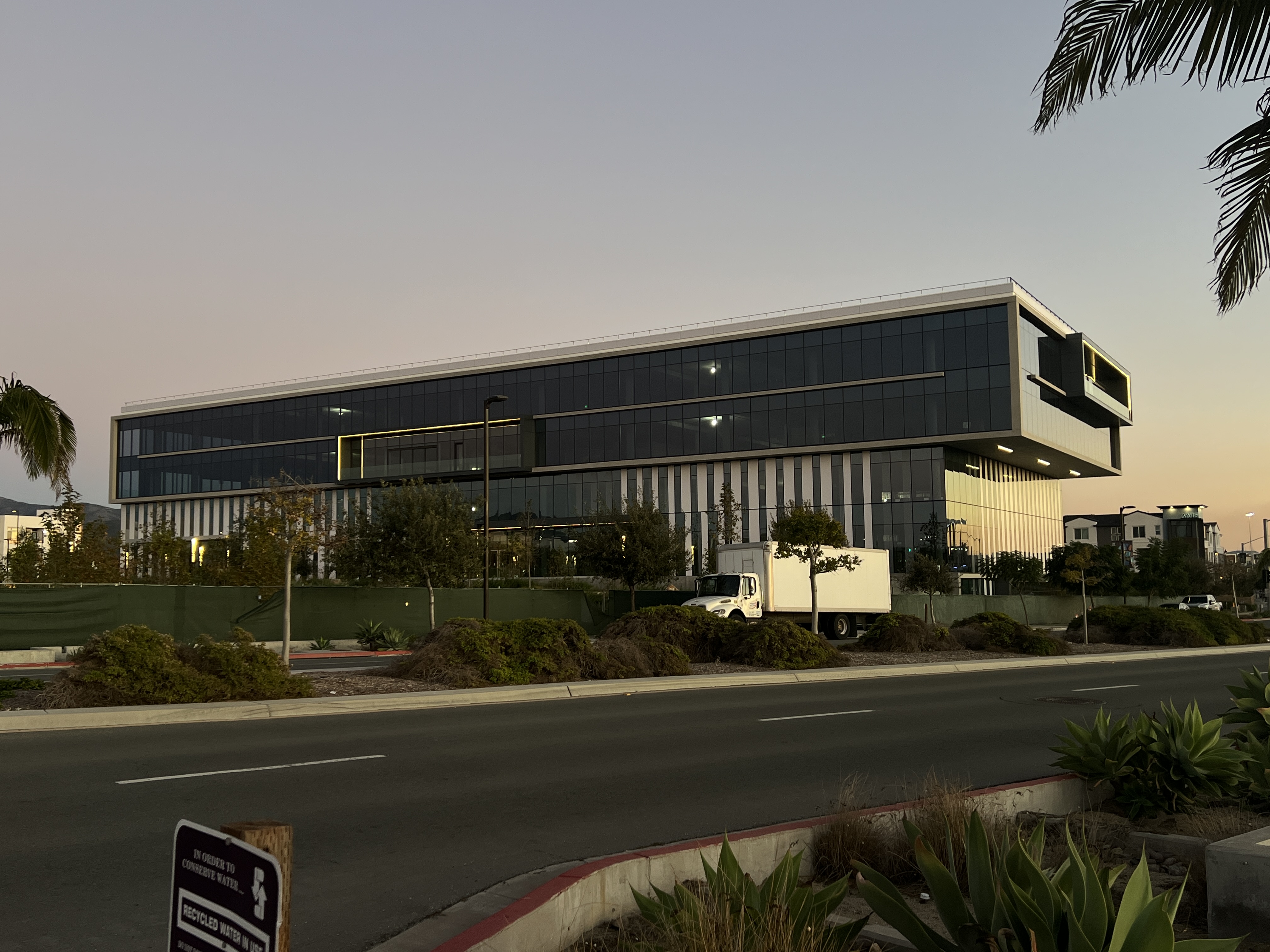 A photo of the Millenia Library under construction, nearly complete